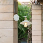 Yekta Beyaz Duvar Lambası Yatak Odası-Yatak Başı-Banyo İçin Modern Aplik thumbnail 1