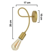 Alegra Gold Yatak Odası-Yatak başı,Cafe,Restoran için Duvar Lambası Modern Aplik thumbnail 9