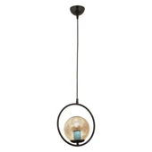 Luis Tekli Siyah Bal Camlı Modern Sarkıt Mutfak Salon Sarkıt Avize thumbnail 2