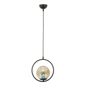 Luis Tekli Siyah Bal Camlı Modern Sarkıt Mutfak Salon Sarkıt Avize thumbnail 3