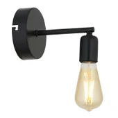 Binay Siyah Boyalı Duvar Lambası Yatak Odası-Yatak Başı-Banyo Retro Aplik thumbnail 4