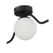 Apliqa Zeyna Siyah Tekli Plafonyer Modern Mutfak Retro Salon Avize thumbnail 4