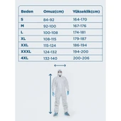 Tek Kullanımlık Koruyucu Tulum Tip 5-6 Ce Onaylı Kaliteli Kimyasal Katı Partikül Kimyasal Koruyucu thumbnail 8