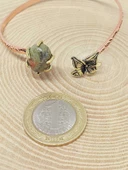 Unakit Taşı Çiçek Motifli Bakır Bileklik (52488) thumbnail 2