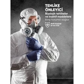 Tek Kullanımlık Koruyucu Tulum Tip 5-6 Ce Onaylı Kaliteli Kimyasal Katı Partikül Kimyasal Koruyucu thumbnail 4