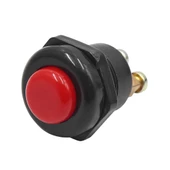 Ayt IC-180A-1 Plastik 22 Mm Kırmızı Metal Marş Korna Butonu Bas Çek Buton Düğme 2 Pinli - 2