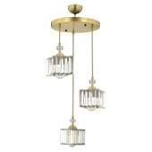 Apliqa Brandy Eskitme 3 Lü Yuvarlak Sakıt Kristalli Taşlı Modern Tasarım Kristal Salon Avize thumbnail 6