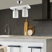 Apliqa Kiaria İkili Modern Plafonyer Genç Odası MutfakYatak Odası Avize thumbnail 3