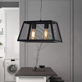 Apliqa Sılver 2 Li Küp Spor Modern Retro Sarkıt Mutfak Salon Avize thumbnail 1