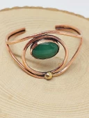 Aventurin Taşı Motifli Bakır Bileklik (52530) thumbnail 1