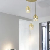 Apliqa Boris 3Lü Yuvarlak Komple Eskitme Sarkıt Modern Genç Odası Mutfak Salon Avize - 3