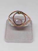 Pembe Kuvars Taşı Motifli Bakır Bileklik (52528) thumbnail 2