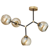 Apliqa Liva 4Lü Siyah Eskitme Modern Genç Odası Mutfak Retro Salon Avize thumbnail 4