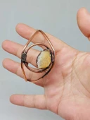 Sitrin Taşı Motifli Bakır Bileklik (52526) thumbnail 4