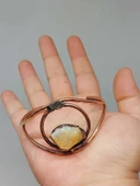 Sitrin Taşı Motifli Bakır Bileklik (52526) thumbnail 3