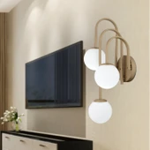 Joren 3'lü Yatak Odası-Yatak Başı, Cafe,Restoran için Duvar Lambası Tasarım Modern Aplik thumbnail 1