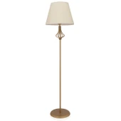 Josefa Beyaz Şapkalı Eskitme Modern Tasarım Ayaklı Abajur Lamba Metal Lambader thumbnail 2