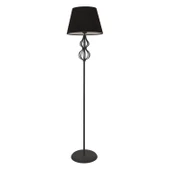 Vance Siyah Şapkalı Siyah Modern Tasarım Ayaklı Abajur Lamba Metal Lambader thumbnail 2
