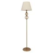 Vance Beyaz Şapkalı Eskitme Modern Tasarım Ayaklı Abajur Lamba Metal Lambader thumbnail 2