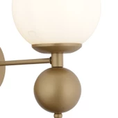 Apliqa Kuvars Tekli Eskitme Beyaz Camlı Modern Yatak Başı Salon Aplik - 4