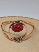 Akik Taşı Motifli Bakır Bileklik (52522) thumbnail 1