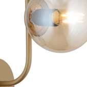 Apliqa Lowel Tekli Eskitme Bal Camlı Modern Yatak Başı Salon Aplik - 4