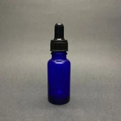 20Ml Mavi Cam Damlalıklı Şişe , Siyah Plastik Kapak , 20 Cc Mavi Cam Damlalıklı Şişe x 6 Adet thumbnail 2