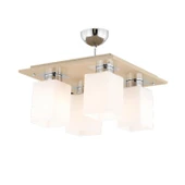 Apliqa Atlas 4 Lü Kahve Kare Modern Genç Odası Mutfak- Banyo Mutfak Salon Spot Avize - 3