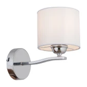 Keria Tekli Beyaz Şapkalı Krom Duvar Lambası Yatak Odası-yatak Başı-banyo Için Modern Aplik thumbnail 3