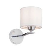 Keria Tekli Beyaz Şapkalı Krom Duvar Lambası Yatak Odası-yatak Başı-banyo Için Modern Aplik thumbnail 2