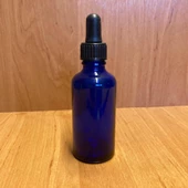 50Ml Mavi Cam Damlalıklı Şişe , Siyah Plastik Kapak , 50 Cc Mavi Cam Damlalıklı Şişe x 6 Adet thumbnail 2