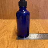 50Ml Mavi Cam Damlalıklı Şişe , Siyah Plastik Kapak , 50 Cc Mavi Cam Damlalıklı Şişe x 6 Adet thumbnail 4