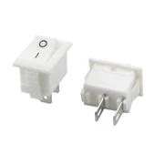 Ayt IC-120B Mini Işıksız On Off 2 Pin Anahtar Beyaz Aç Kapa Buton Düğme 2.5x1.7 Mm - 1