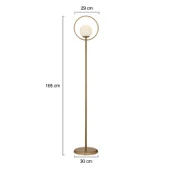 Soho Eskitme Modern Tasarım Metal Lambader thumbnail 7