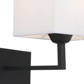 Rylee Tekli Beyaz Şapkalı Siyah Duvar Lambası Yatak Odası-yatak Başı-banyo Için Modern Aplik thumbnail 4