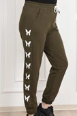 Kadın Dijital Baskılı Büyük Beden Jogger Pantolon 6060-22 - 11
