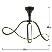 Apliqa Helin Siyah 50 Watt Sarkıt 3 Renkli Ledli Modern Mutfak Banyo Led Salon Sarkıt Avize thumbnail 8