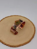 Unakit Taşı Motifli Kalın Bakır Bileklik (52520) thumbnail 4