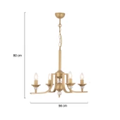 Apliqa Erza 4Lü Eskitme Modern Sarkıt Yatak odası Salon Avize thumbnail 5