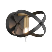 Caliope Eskitme Duylu Siyah Modern Oturma Odası, Koridor, Yatak Başı, Salon Aplik thumbnail 2