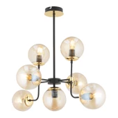 Apliqa Ece 7'li Siyah Gold Modern Plafonyer Genç Odası Yatak Odası Salon Avize thumbnail 3