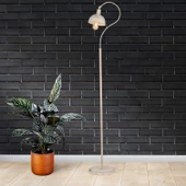 Apliqa Angora Beyaz Silme Dekoratif Tasarım Retro Modern Metal Lambader - 1