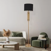 Apliqa Matisse Siyah Şapkalı Eskitme Dekoratif Tasarım Ayaklı Abajur Lamba Modern Metal Lambader - 1
