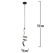 Helio Sarkıt 27 Watt Sarkıt 3 Renkli Ledli Modern Mutfak Banyo Led Salon Sarkıt Avize thumbnail 2