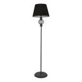 Apliqa Helezon Siyah Şapkalı Siyah Modern Tasarım Ayaklı Abajur Lamba Metal Lambader - 2