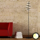 Apliqa Parya Siyah 72 Watt 3 Renkli Led Modern Tasarım Metal Lambader - 4