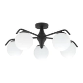 Diaspor 5li Yuvarlak Siyah Modern Sarkıt Genç Odası Yatak odası Retro Salon Avize thumbnail 2