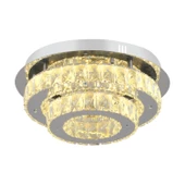 Apliqa Ardenia 2 Katlı Krom 3 Renkli 70 Watt Kristalli Ledli Modern Salon Led Büyük Avize thumbnail 2