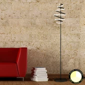 Apliqa Parya Siyah 72 Watt 3 Renkli Led Modern Tasarım Metal Lambader - 1