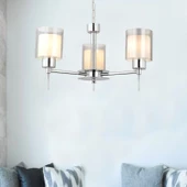 Goldie 3 Lü Krom Kaplama Modern Sarkıt Mutfak Salon Avize thumbnail 1